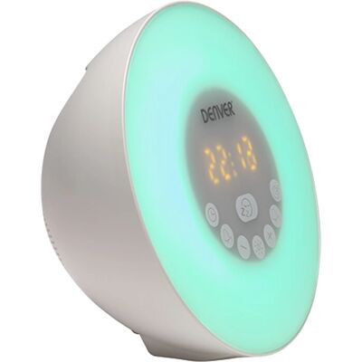 Réveil Radio Denver CRLB-400 Blanc - Radio réveil Réveil Radio Denver CRLB-400 Blanc - Radio réveil
