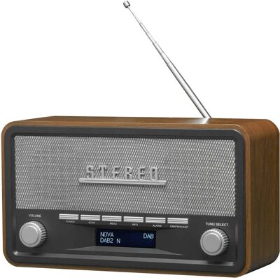 Denver DAB-18 Vintage Style Radio - Stereo, DAB+, FM, Bluetooth, Clock Denver DAB-18 Vintage Style Radio - Stereo, DAB+, FM, Bluetooth, Clock
