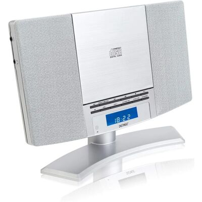 Denver MC-5220 MK2 Silver Wall Mount CD Player with FM Radio & Clock Alarm Denver MC-5220 MK2 Silver Wall Mount CD Player with FM Radio & Clock Alarm