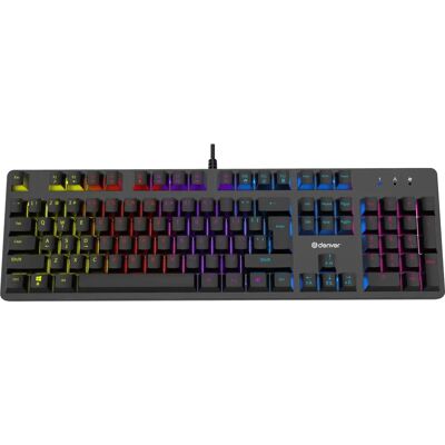 Denver GKK-330 Nordic Mekanisk Gaming Tastatur - Sort Denver GKK-330 Nordic Mekanisk Gaming Tastatur - Sort