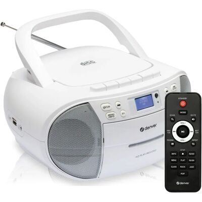 Denver TDC-280 DAB Boombox with Tape - Portable Radio & CD Player Denver TDC-280 DAB Boombox with Tape - Portable Radio & CD Player