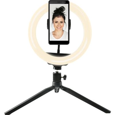 Denver RLS-801 LED Ring Light - 8 Inch Selfie Studio Denver RLS-801 LED Ring Light - 8 Inch Selfie Studio