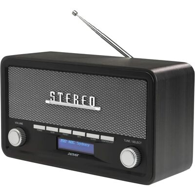 Denver DAB-18 Vintage Stereo Radio - Radio Denver DAB-18 Vintage Stereo Radio - Radio
