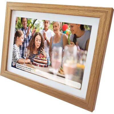 Ramka cyfrowa Denver PFF-1542 - Drewno - Dotykowy 15,6" Wi-Fi Ramka cyfrowa Denver PFF-1542 - Drewno - Dotykowy 15,6" Wi-Fi