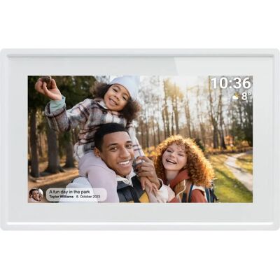 Cadre photo numérique Wi-Fi blanc 7 pouces Denver PFF-725W - Publicité Cadre photo numérique Wi-Fi blanc 7 pouces Denver PFF-725W - Publicité