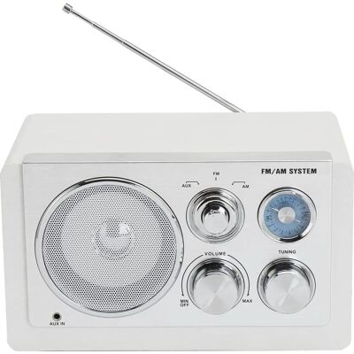 Denver TR-63W Kompakte AM/FM-Radio mit AUX-Eingang Denver TR-63W Kompakte AM/FM-Radio mit AUX-Eingang