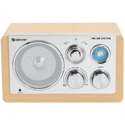 Radio analogowe Denver TR-63LW - Srebrny Radio analogowe Denver TR-63LW - Srebrny