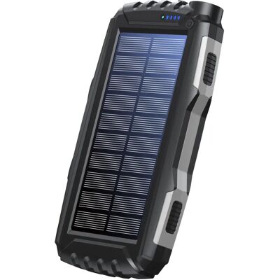 Denver PSO-20010 MK2 Powerbank - 20000mAh, Solcelle, Sort Denver PSO-20010 MK2 Powerbank - 20000mAh, Solcelle, Sort