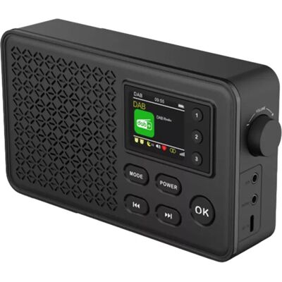 Denver DAB-57 Bærbar Sort Radio - Radio Denver DAB-57 Bærbar Sort Radio - Radio