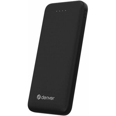Denver 117140000630 Powerbank - 10000mAh Lithium Polymer, Sort Denver 117140000630 Powerbank - 10000mAh Lithium Polymer, Sort