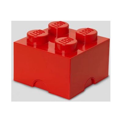 LEGO Aufbewahrungsstein 4 - Rot - Aufbewahrungsstein LEGO Aufbewahrungsstein 4 - Rot - Aufbewahrungsstein