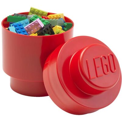 LEGO - 40301730 - Rouge - Rond 1‑stud - Brique de rangement - Publicité LEGO - 40301730 - Rouge - Rond 1‑stud - Brique de rangement - Publicité