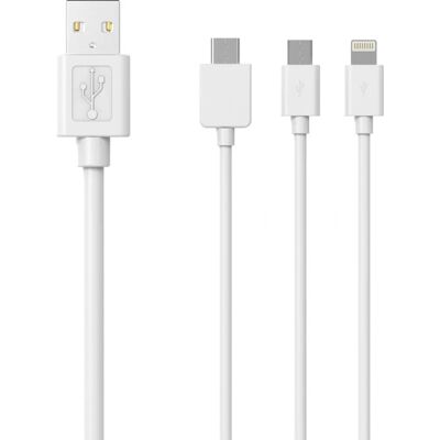 Sinox - SOE04960 - 3-in-1 - Lightning USB-C Micro-B - Kabel Sinox - SOE04960 - 3-in-1 - Lightning USB-C Micro-B - Kabel