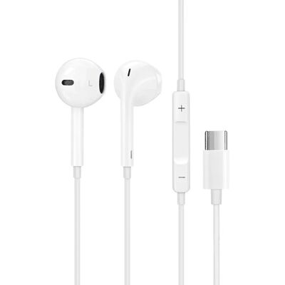 SINOX - SOE01002 - Vit - USB-C - Hörlurar SINOX - SOE01002 - Vit - USB-C - Hörlurar