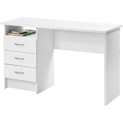 INOSIGN Function Plus Escritorio - 3 Cajones, Blanco, Estable INOSIGN Function Plus Escritorio - 3 Cajones, Blanco, Estable