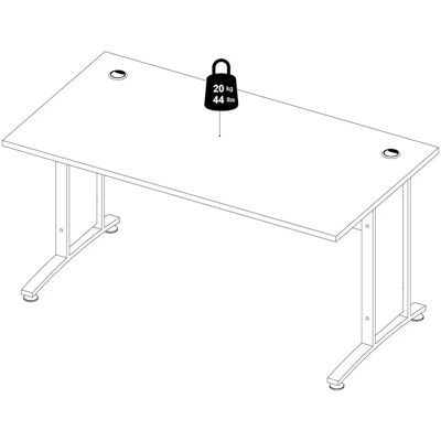 Sconto Schreibtischplatte - Sichtblende - 150x80 cm Sconto Schreibtischplatte - Sichtblende - 150x80 cm