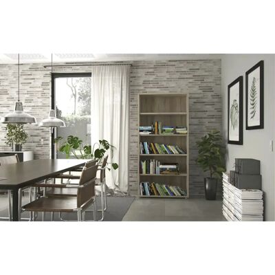 Sconto Holzfarben Regal - 89,2x186x40,1 cm - Büroaufbewahrung Sconto Holzfarben Regal - 89,2x186x40,1 cm - Büroaufbewahrung