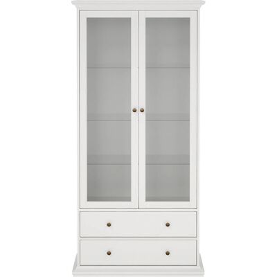 Ebuy24 Venedig 2-Tür Vitrine - Modernes Weißes Mobiliar Ebuy24 Venedig 2-Tür Vitrine - Modernes Weißes Mobiliar