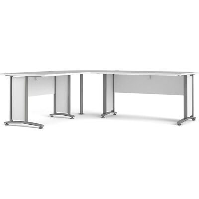Ebuy24 Prisme Weiß Schreibtisch - Schreibtisch Ebuy24 Prisme Weiß Schreibtisch - Schreibtisch