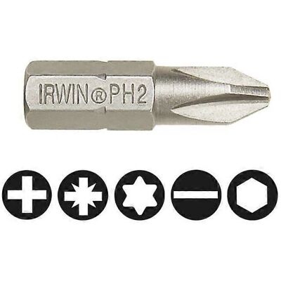 IRWIN Phillips PH2 Schraubenzieherbits - Pack 10 IRWIN Phillips PH2 Schraubenzieherbits - Pack 10