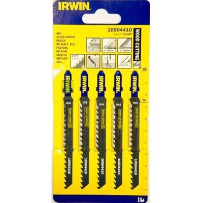 IRWIN Holz Stichsäge Klingen Packung mit 5 - Holz Stichsäge Klingen IRWIN Holz Stichsäge Klingen Packung mit 5 - Holz Stichsäge Klingen