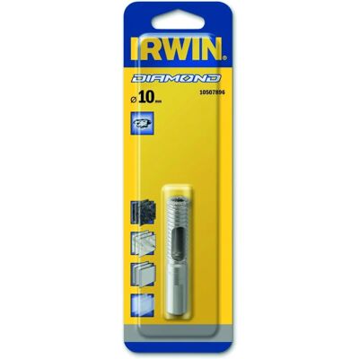 IRWIN Diamond Drill Bit 10mm - Hard Tiles Cutting IRWIN Diamond Drill Bit 10mm - Hard Tiles Cutting