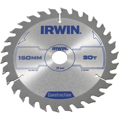 Irwin Baukreissägeblatt - 150mm, 30Z, ATB Irwin Baukreissägeblatt - 150mm, 30Z, ATB