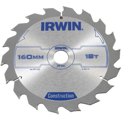 IRWIN 160mm ATB Kreissägeschliff - Langlebig & Hitzebeständig IRWIN 160mm ATB Kreissägeschliff - Langlebig & Hitzebeständig