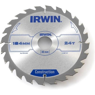 Irwin IRW1897197 Baukreissägeblatt - 184mm, 30mm, 24Z ATB Irwin IRW1897197 Baukreissägeblatt - 184mm, 30mm, 24Z ATB