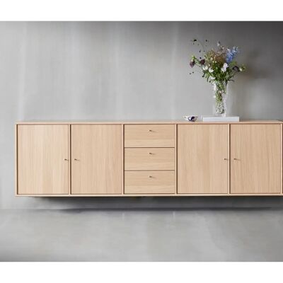 HAMMEL FURNITURE Mistral Weiß pigmentiertes Eichenwand-/Standregal - Aufbewahrungsmöbel HAMMEL FURNITURE Mistral Weiß pigmentiertes Eichenwand-/Standregal - Aufbewahrungsmöbel