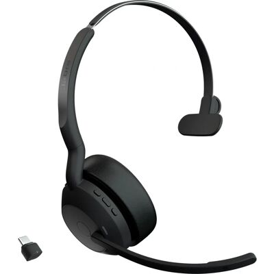 Jabra Evolve2 55 Fone de ouvido sem fio - Cancelamento de ruído - Preto Jabra Evolve2 55 Fone de ouvido sem fio - Cancelamento de ruído - Preto
