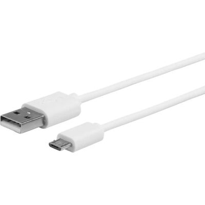 eSTUFF ES603007 USB-kabel - 1m Hvit - Micro-USB 2.0 eSTUFF ES603007 USB-kabel - 1m Hvit - Micro-USB 2.0