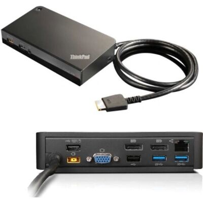 Lenovo ThinkPad Dock 03X6300 - Kabelgebunden Schwarz - Dockingstation Lenovo ThinkPad Dock 03X6300 - Kabelgebunden Schwarz - Dockingstation