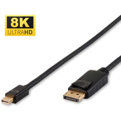 MicroConnect 2m DisplayPort-kabel - Støtter 8K 1.4 MicroConnect 2m DisplayPort-kabel - Støtter 8K 1.4