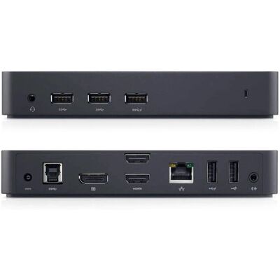 Dell D3100 - Telakointiasema - USB - 2 x HDMI, DP - Giga - for Inspiron/Latitude Dell D3100 - Telakointiasema - USB - 2 x HDMI, DP - Giga - for Inspiron/Latitude