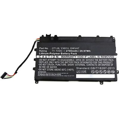 CoreParts Dell 24Wh Laptop-Akku - Schwarz CoreParts Dell 24Wh Laptop-Akku - Schwarz