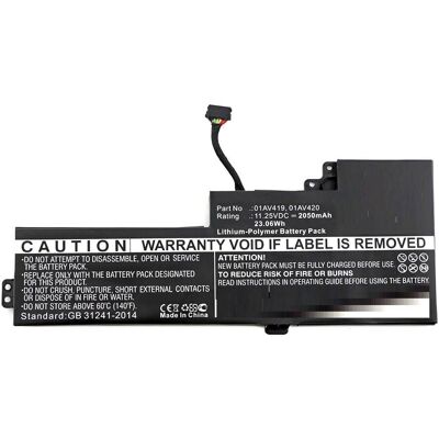 CoreParts Lenovo T470 Battery - 23Wh, Li-Pol, Black CoreParts Lenovo T470 Battery - 23Wh, Li-Pol, Black