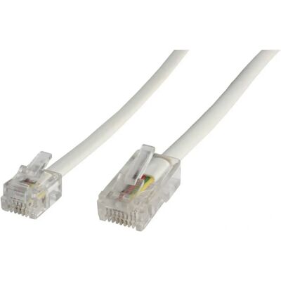 MicroConnect MPK456 Hvit - 6m RJ11/RJ45 Kabel MicroConnect MPK456 Hvit - 6m RJ11/RJ45 Kabel