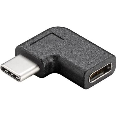 Adattatore MicroConnect USB-C angolato - 10Gbps, 4K60Hz, 100W - USB-C a USB-C angolato Adattatore MicroConnect USB-C angolato - 10Gbps, 4K60Hz, 100W - USB-C a USB-C angolato