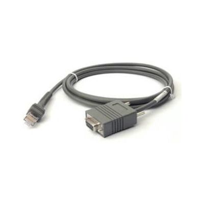 Zebra CBA-R01-S07PBR Seriell Kabel - RS232, Grå, 2,1336 m Zebra CBA-R01-S07PBR Seriell Kabel - RS232, Grå, 2,1336 m
