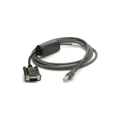 Zebra CBA-R10-S07ZBR Seriële Kabel - Zwart - 2.13m - RS232 Zebra CBA-R10-S07ZBR Seriële Kabel - Zwart - 2.13m - RS232