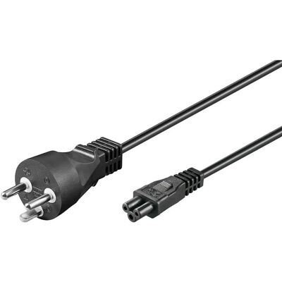 MicroConnect Virtajohto K Tyyppi 1m Musta - Virtajohtimella C5-liitin MicroConnect Virtajohto K Tyyppi 1m Musta - Virtajohtimella C5-liitin