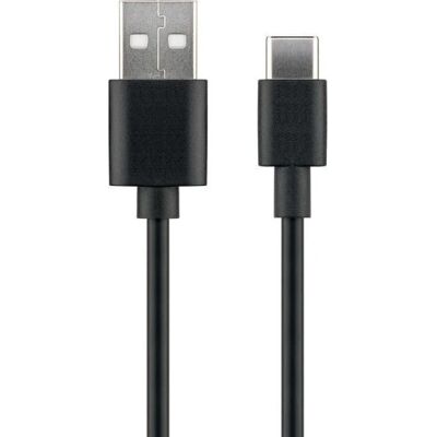 Microconnect USB-C til USB 2.0-kabel - 1m - USB-kabel - Svart Microconnect USB-C til USB 2.0-kabel - 1m - USB-kabel - Svart