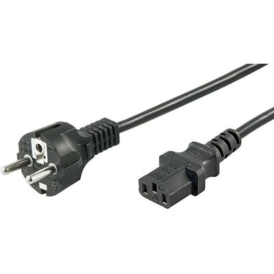 MicroConnect PE020410 Netzkabel - 1m - Schwarz MicroConnect PE020410 Netzkabel - 1m - Schwarz