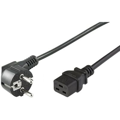 MicroConnect Kabel zasilający - 5m Czarny CEE7/7 do C19 MicroConnect Kabel zasilający - 5m Czarny CEE7/7 do C19