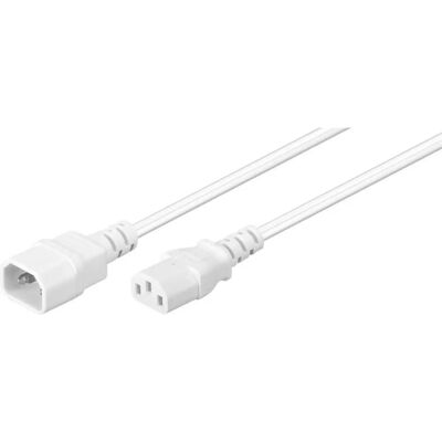 MicroConnect Strømkabel C13 - C14 1M Hvit MicroConnect Strømkabel C13 - C14 1M Hvit