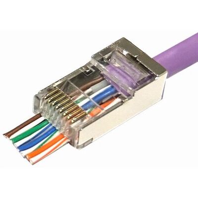 Microconnect KON506-50EZ Connecteur fil - RJ45 - Argent Microconnect KON506-50EZ Connecteur fil - RJ45 - Argent