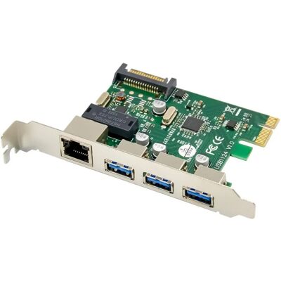 MicroConnect MC-PCIE-USB3.0ETH Nettverkskort - 5000 Mbit/s - Grønn MicroConnect MC-PCIE-USB3.0ETH Nettverkskort - 5000 Mbit/s - Grønn