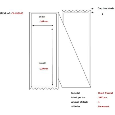Capture - Weiße Etiketten - 105x220mm - Faltung - Druckeretiketten Capture - Weiße Etiketten - 105x220mm - Faltung - Druckeretiketten