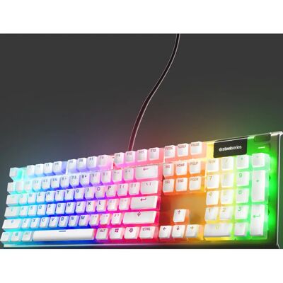 SteelSeries Prismcaps Mechanisches Gaming Tastatur Keycap-Set - Weiß UK Layout SteelSeries Prismcaps Mechanisches Gaming Tastatur Keycap-Set - Weiß UK Layout